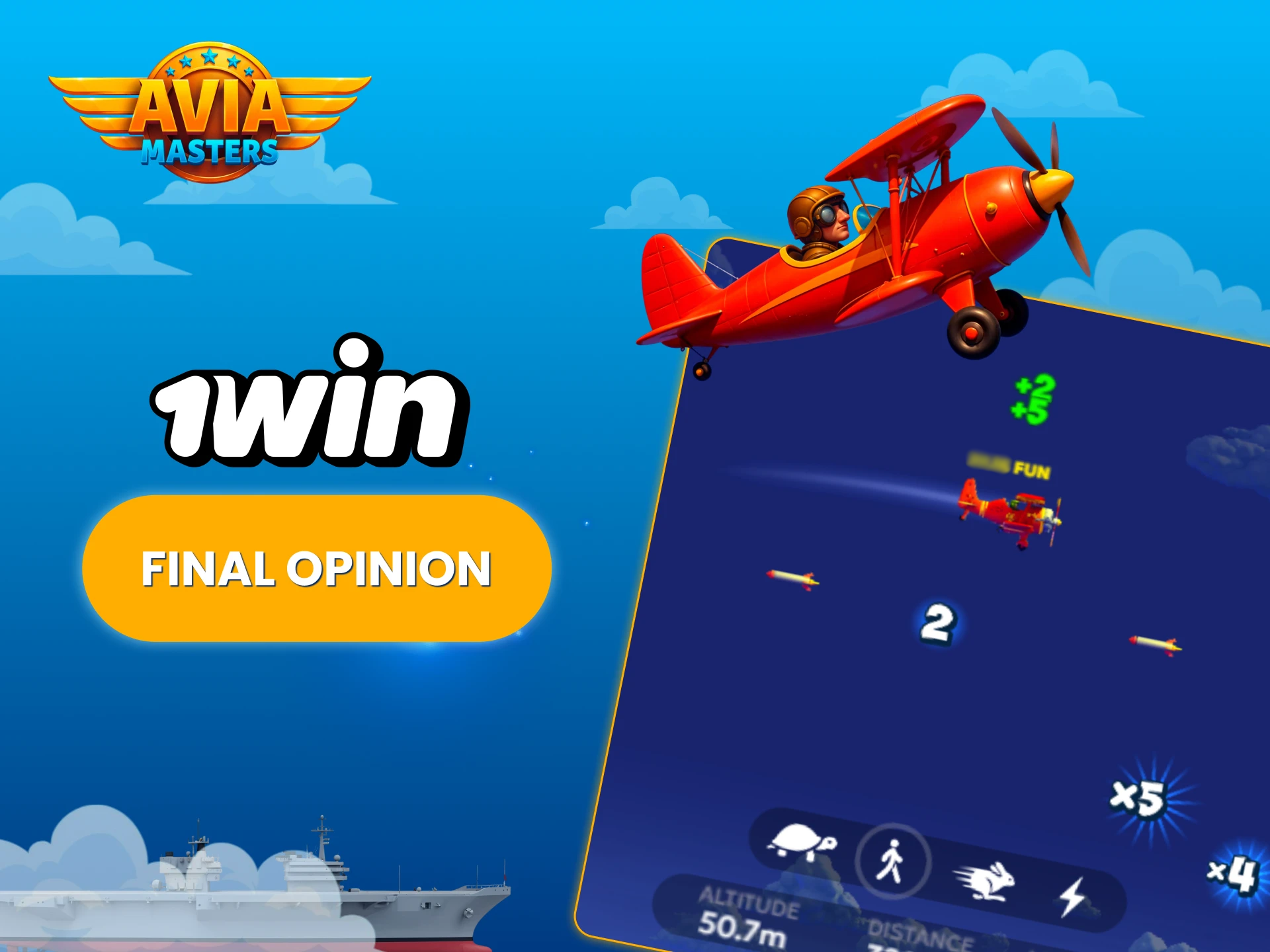 Our final opinion about Aviamasters game on 1win.