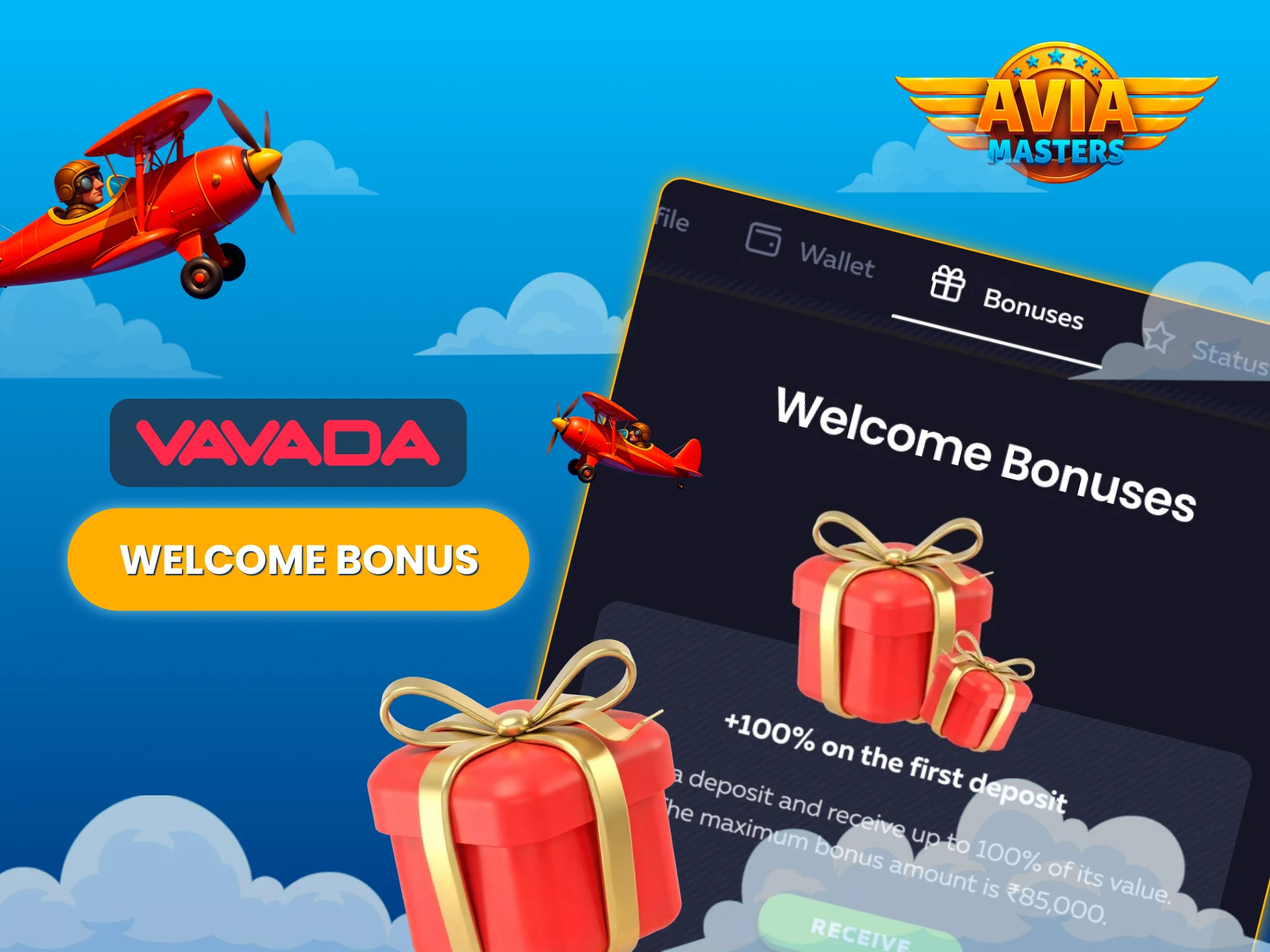 Get your welcome bonus from Vavada and start playing.