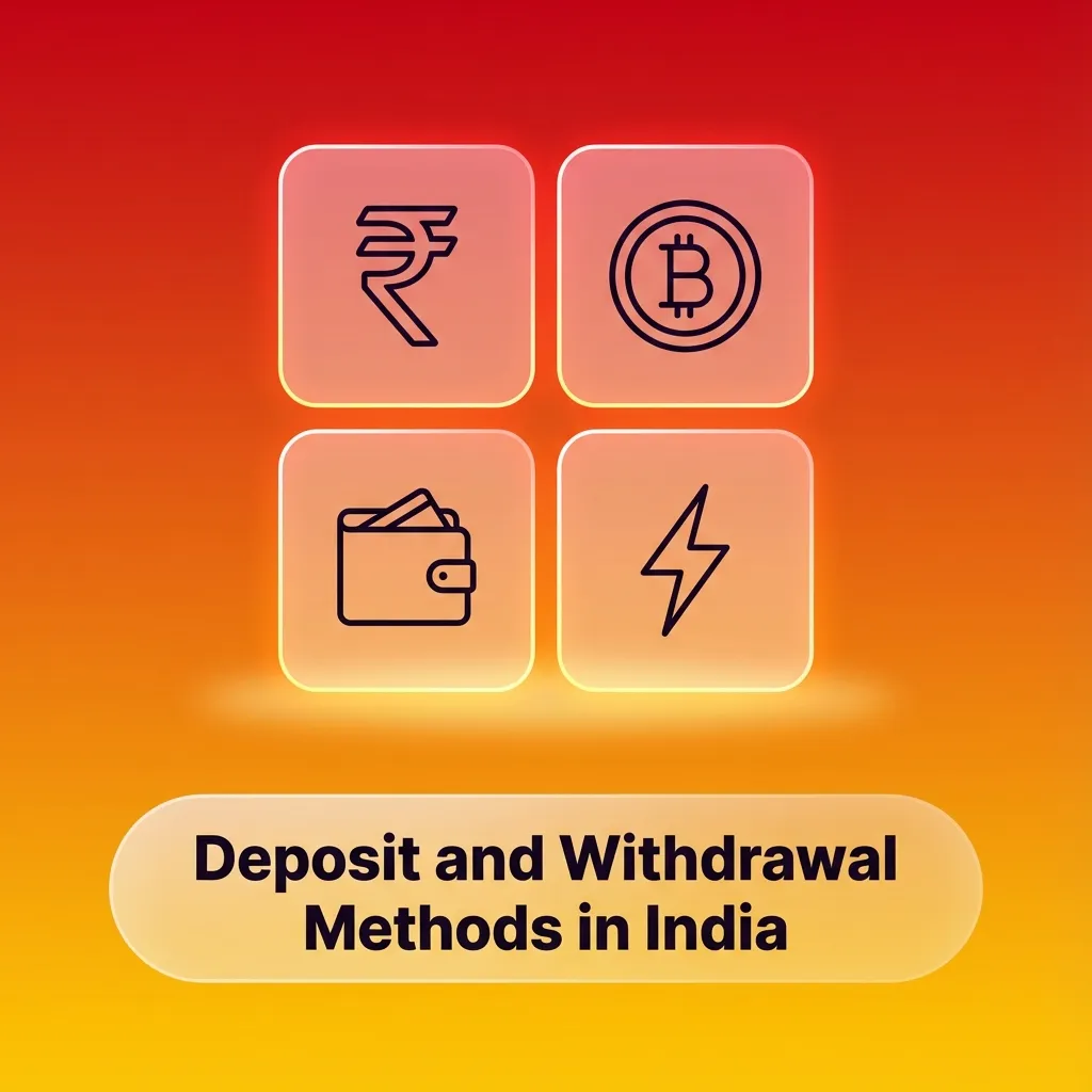Infographic showing Indian casino payment options: UPI, Paytm, PhonePe, GPay, cards, net banking, crypto, Astropay, Apple Pay
