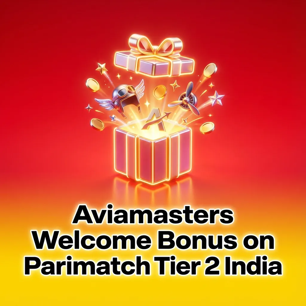 Parimatch India app screen showing 150% Aviamasters welcome bonus offer up to 105,000 INR for new casino players