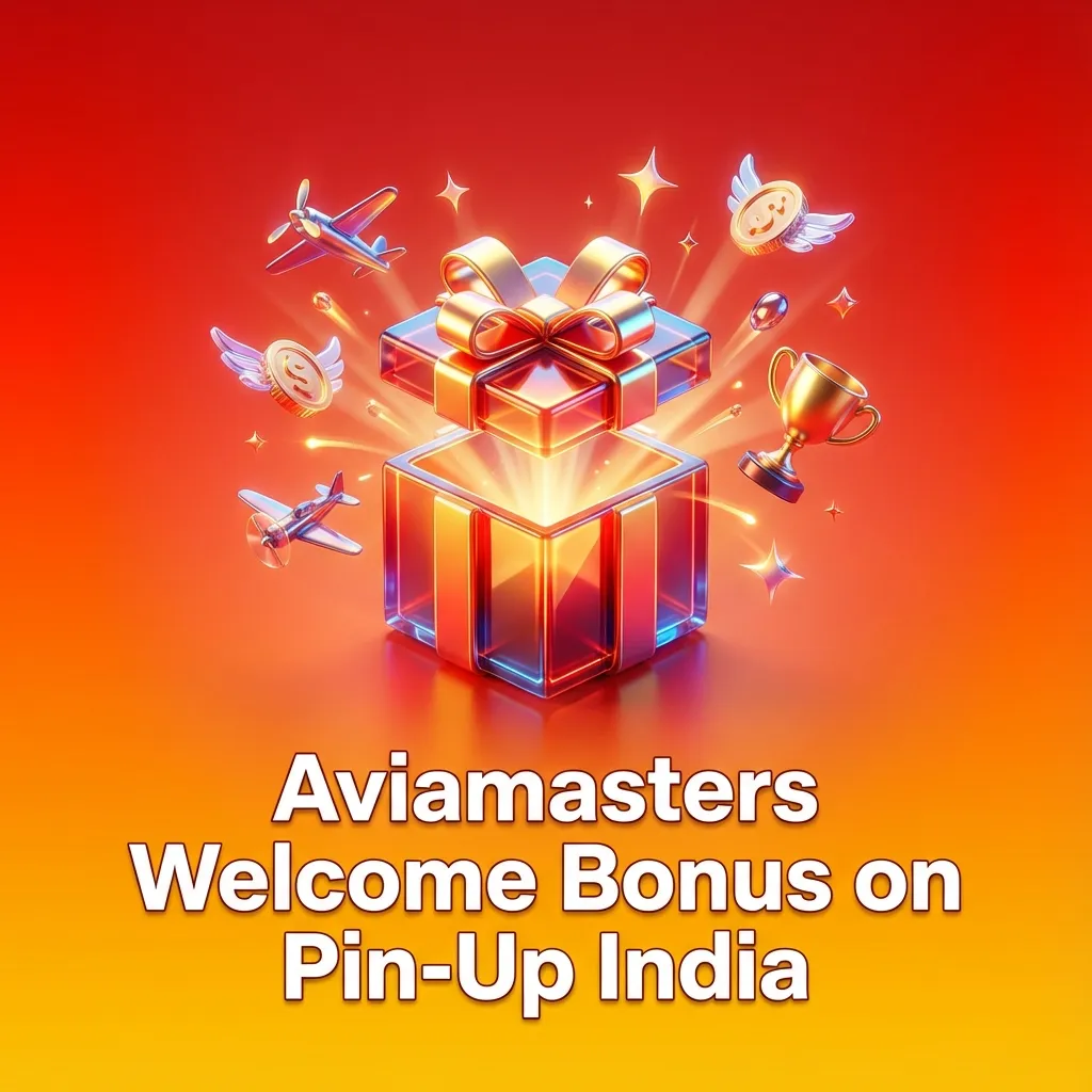 Pin-Up India Aviamasters welcome bonus banner showing 120% up to ₹450,000 and 250 free spins for new casino players