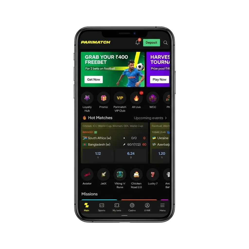 Enjoy playing Aviamasters on Parimatch Tier 2 with the option to download it on Android and iOS.