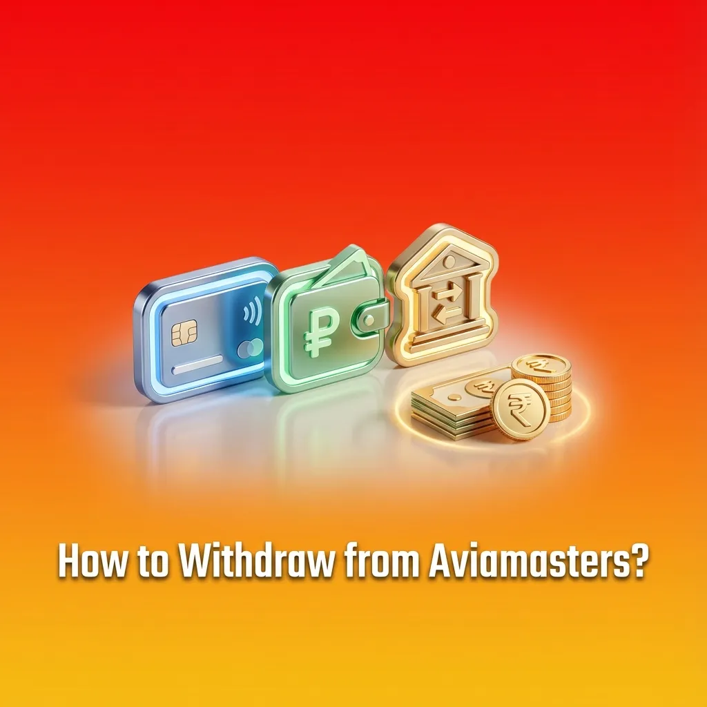 Illustrated Aviamasters withdrawal steps: KYC upload, choose matching method, enter amount, track status until funds arrive