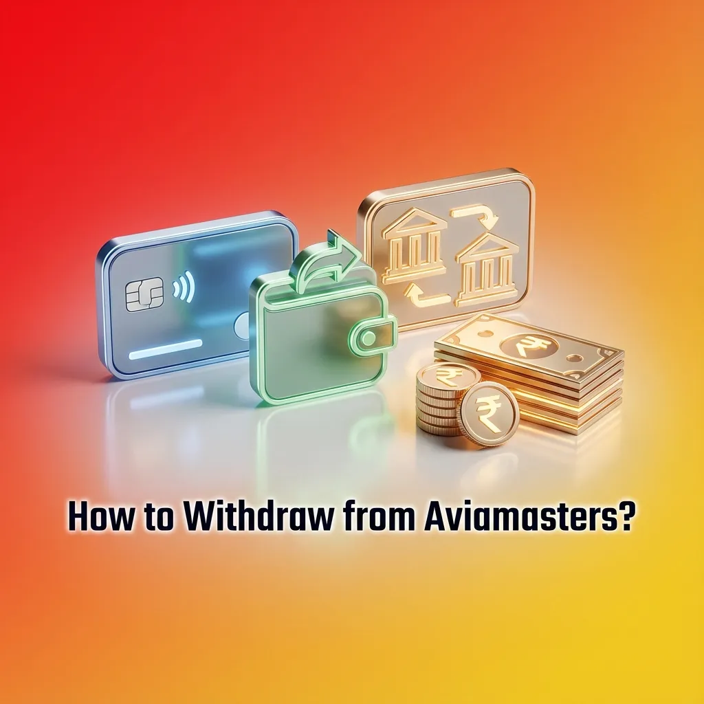 Illustration of Aviamasters app screen showing Wallet, Withdraw, KYC verification, payment methods, and transaction status