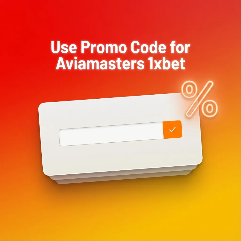 Banner for Aviamasters 1xBet showing text: “Use promo code AVIAMAX for extra value on your first deposit or free bets.”