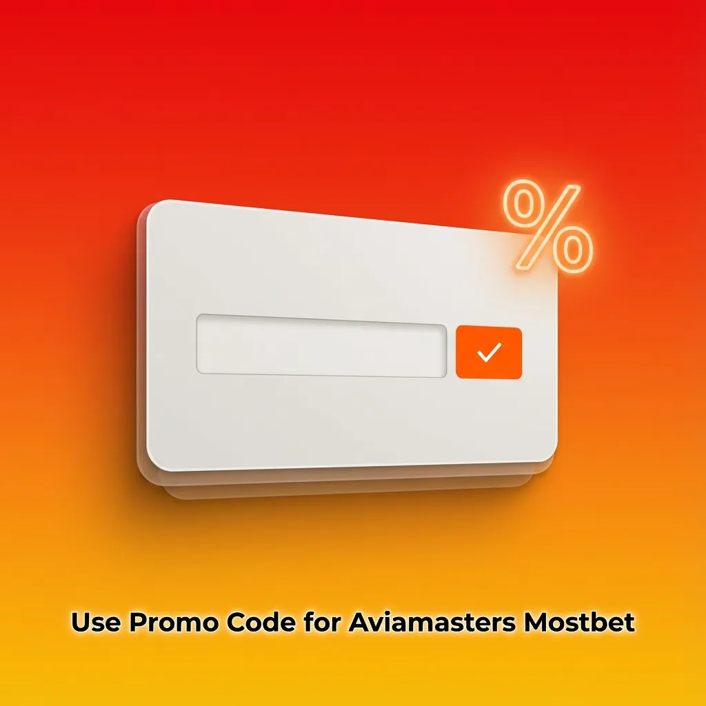 Mostbet app screen showing promo code AVIAMAX entered for Aviamasters bonus before deposit