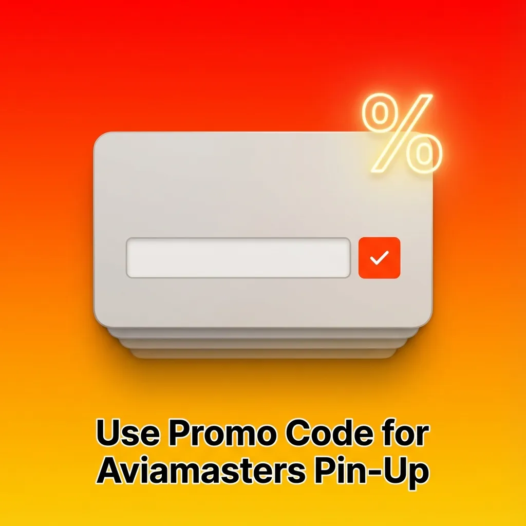 Banner reading “Use promo code AVIMASTER” with casino-themed graphics and a promo field on a registration form